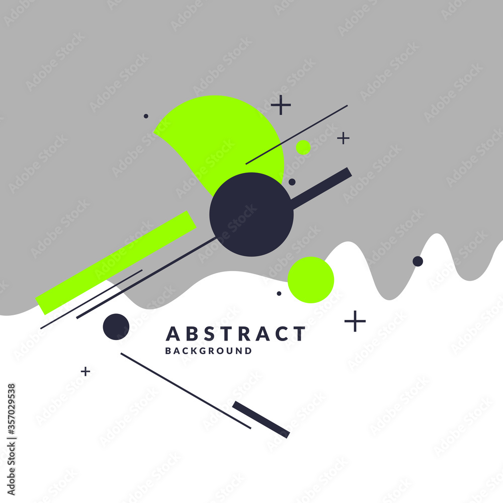 Trendy abstract background. Composition of amorphous forms. Modern vector illustration