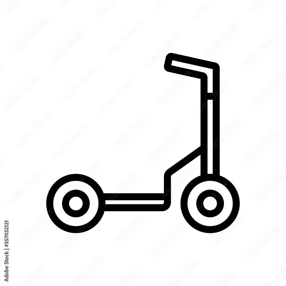 kick scooter electric vehicle icon vector. kick scooter electric vehicle sign. isolated contour symbol illustration kick scooter electric vehicle icon vector. kick scooter electric vehicle sign. isolated contour symbol illustration