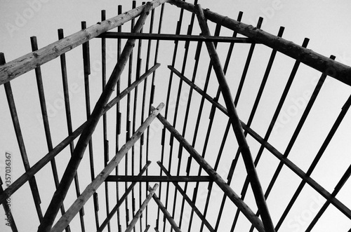 mighty old wooden stockfish structure