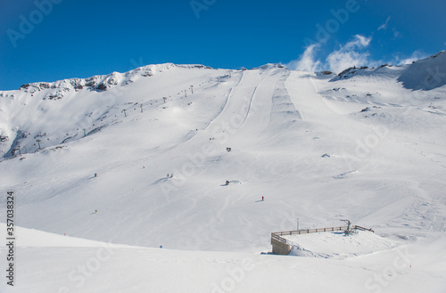 Spring alp scenery from Molltal glacier photo