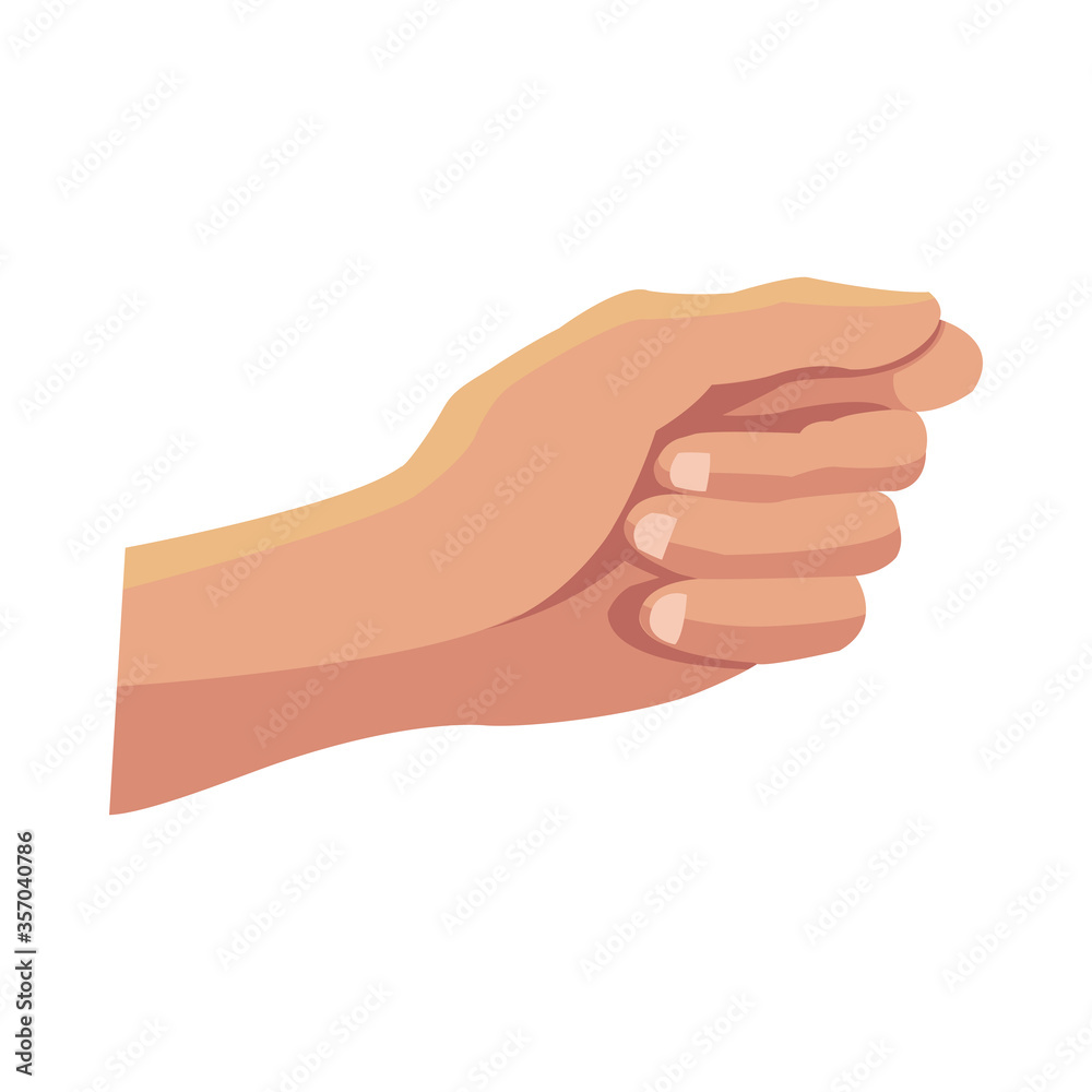 hand human holding isolated icon hand human holding isolated icon