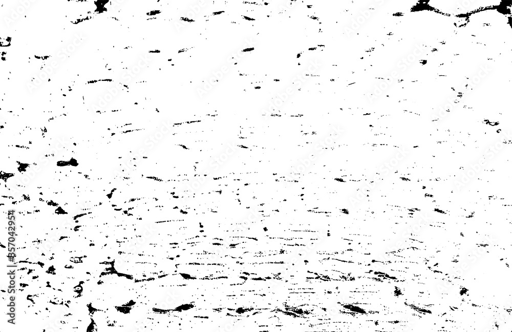 Obraz premium Rough black and white texture vector. Distressed overlay texture. Grunge background. Abstract textured effect. Vector Illustration. Black isolated on white background. EPS10