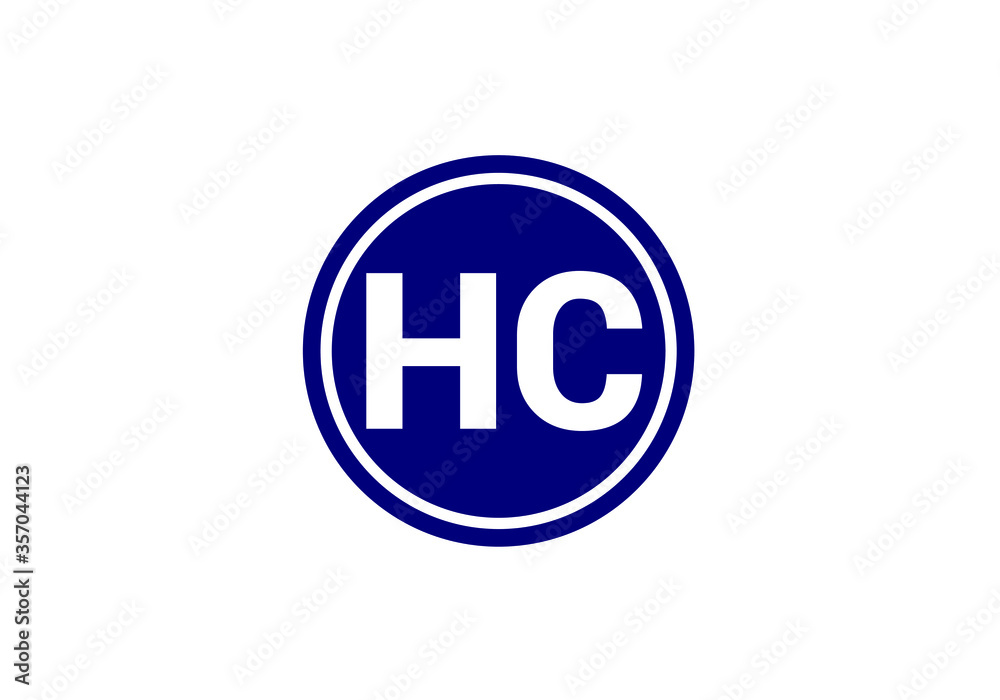 Initial Monogram Letter H C Logo Design Vector Template. HC Letter Logo Design Initial Monogram Letter H C Logo Design Vector Template. HC Letter Logo Design