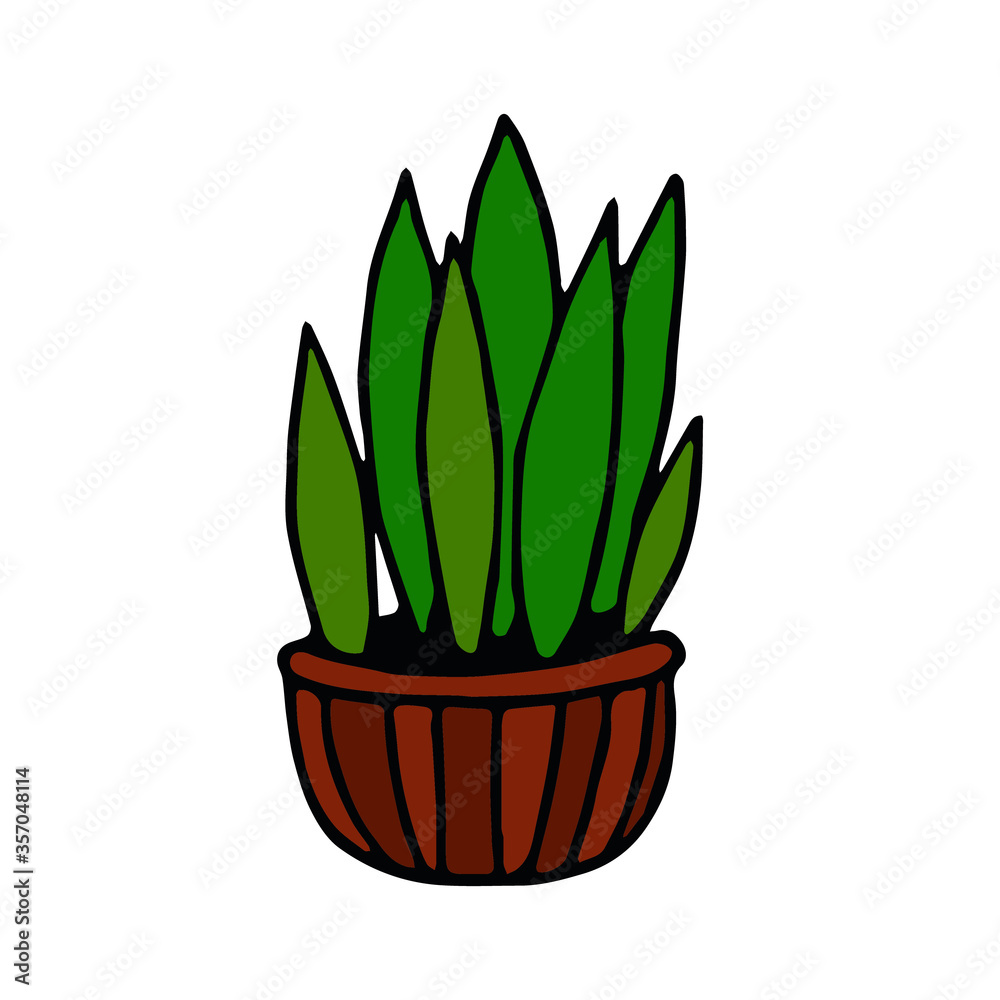 Potted houseplant hand drawn in doodle style. element vector graphic simple. cozy home, interior, plant, flower, pot, gardening. design icon, card sticker poster boho Potted houseplant hand drawn in doodle style. element vector graphic simple. cozy home, interior, plant, flower, pot, gardening. design icon, card sticker poster boho