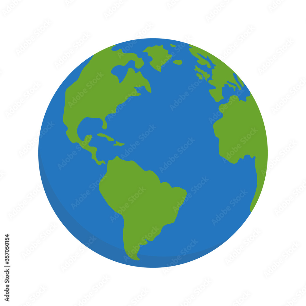 Planet Earth World Globe Map