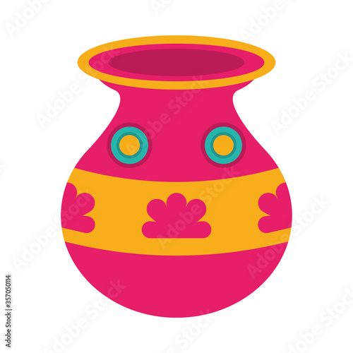 ceramic pot indu decoration icon