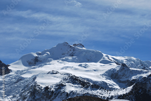 Bolivian snowy mountain Huayna Potosí