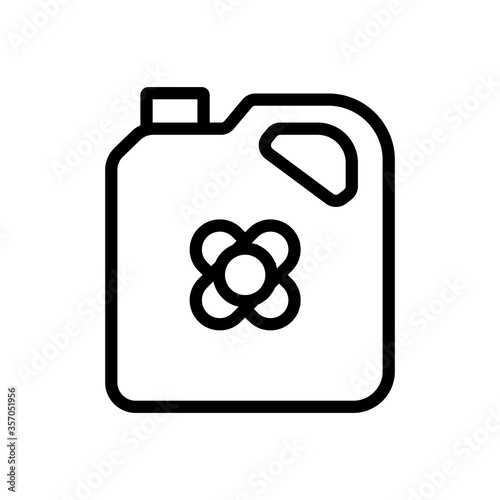 canola oil canister icon vector. canola oil canister sign. isolated contour symbol illustration