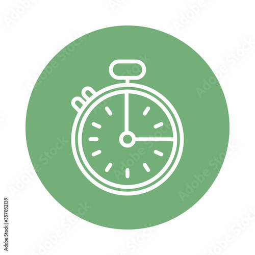 chronometer timer line style icon