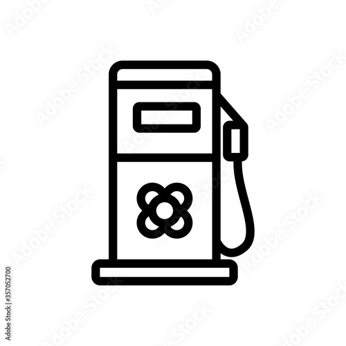 canola fuel station equipment icon vector. canola fuel station equipment sign. isolated contour symbol illustration