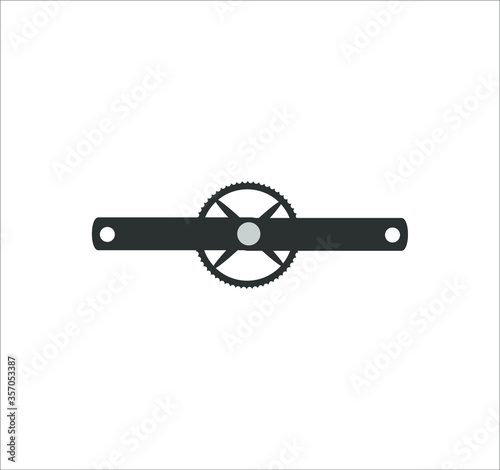 plate and pedals for mountain bike. illustration for web and mobile design.