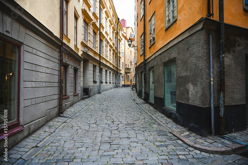 Narrow street in Stockholm © Jurgita