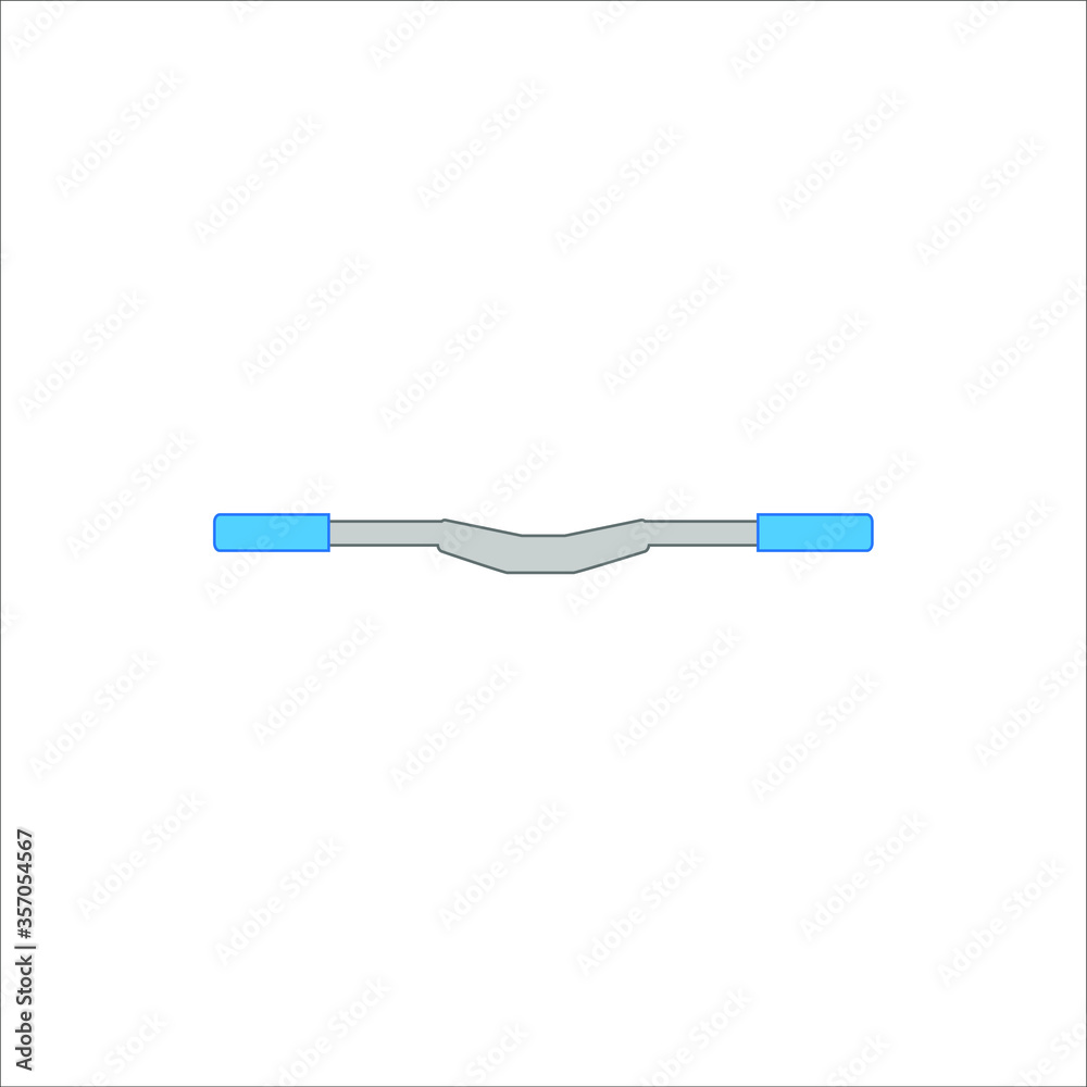 Obraz premium mountain bike handlebar. illustration for web and mobile design.