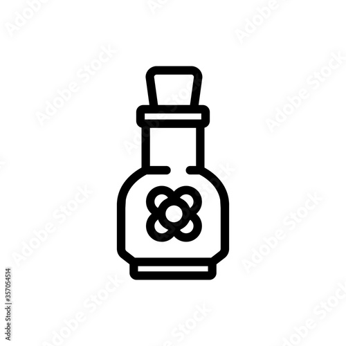 canola elixir bottle icon vector. canola elixir bottle sign. isolated contour symbol illustration