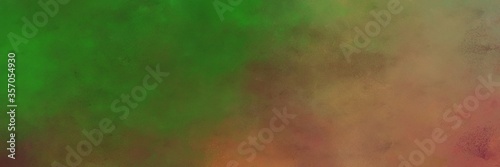 beautiful abstract painting background texture with dark olive green and pastel brown colors and space for text or image. can be used as horizontal header or banner orientation