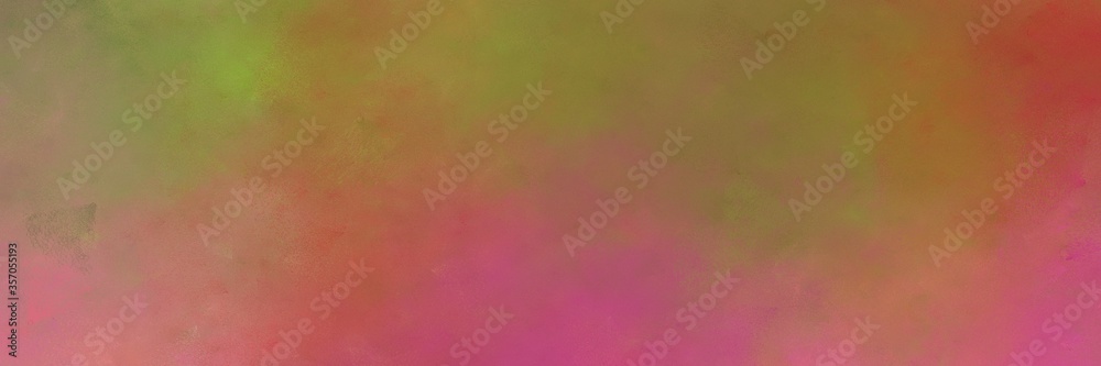 beautiful abstract painting background graphic with pastel brown, pale violet red and yellow green colors and space for text or image. can be used as header or banner
