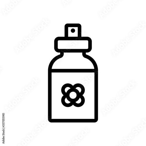 canola spray bottle icon vector. canola spray bottle sign. isolated contour symbol illustration