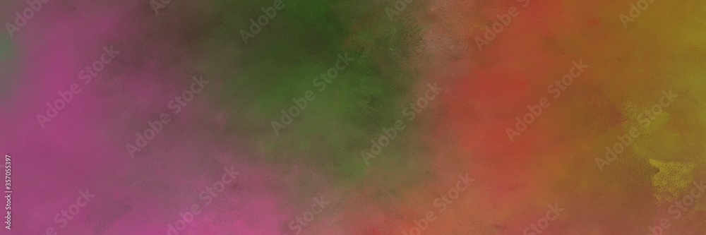 beautiful abstract painting background graphic with pastel brown, brown and dark olive green colors and space for text or image. can be used as horizontal header or banner orientation