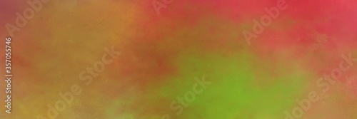 beautiful vintage abstract painted background with sienna, yellow green and moderate red colors and space for text or image. can be used as postcard or poster