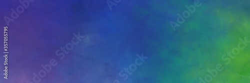 beautiful abstract painting background texture with dark slate blue and sea green colors and space for text or image. can be used as horizontal header or banner orientation
