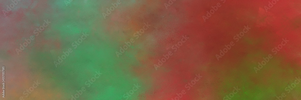 beautiful abstract painting background graphic with pastel brown, sea green and saddle brown colors and space for text or image. can be used as horizontal background texture