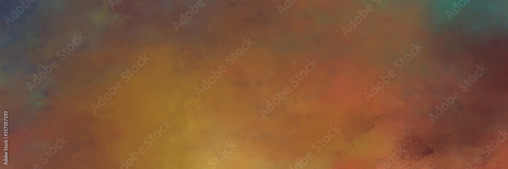 beautiful abstract painting background texture with brown, peru and dark slate gray colors and space for text or image. can be used as horizontal background graphic