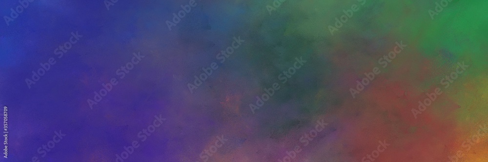 beautiful abstract painting background texture with dark slate blue, old mauve and sea green colors and space for text or image. can be used as postcard or poster