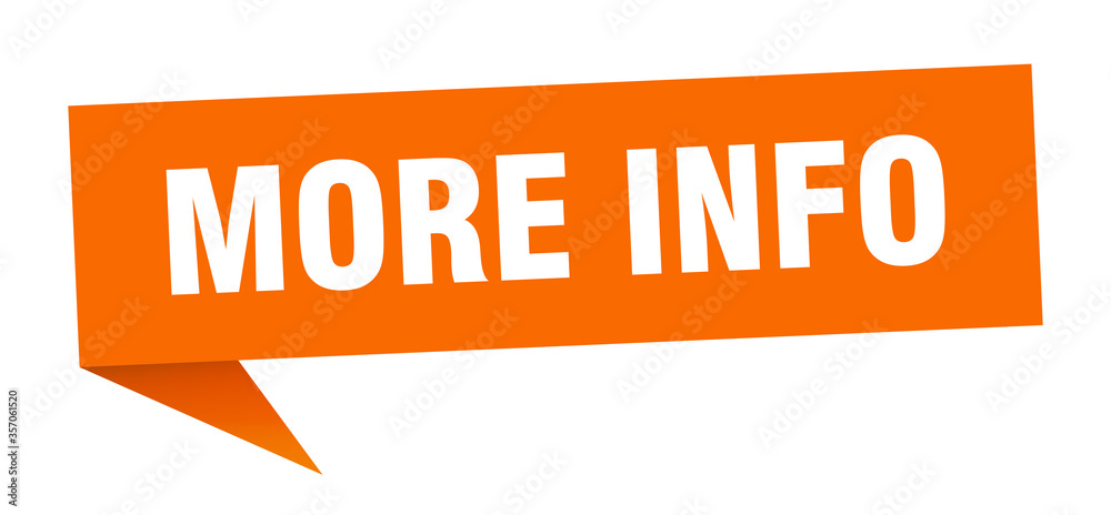 more info banner. more info speech bubble. more info sign more info banner. more info speech bubble. more info sign