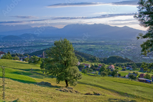 Panorama, Malowniczy Vorarlberg - Austria 