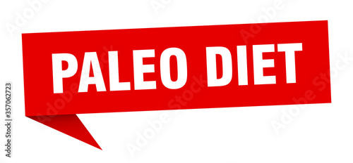 paleo diet banner. paleo diet speech bubble. paleo diet sign