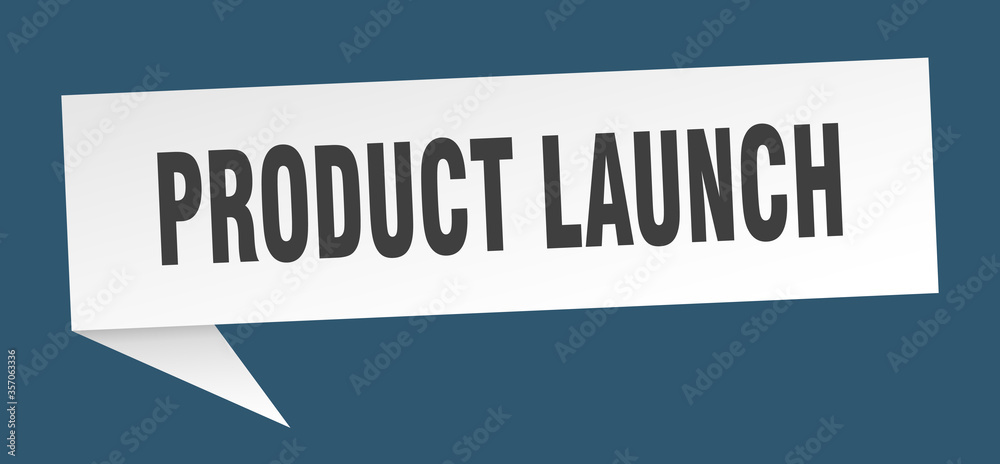 product launch banner. product launch speech bubble. product launch sign