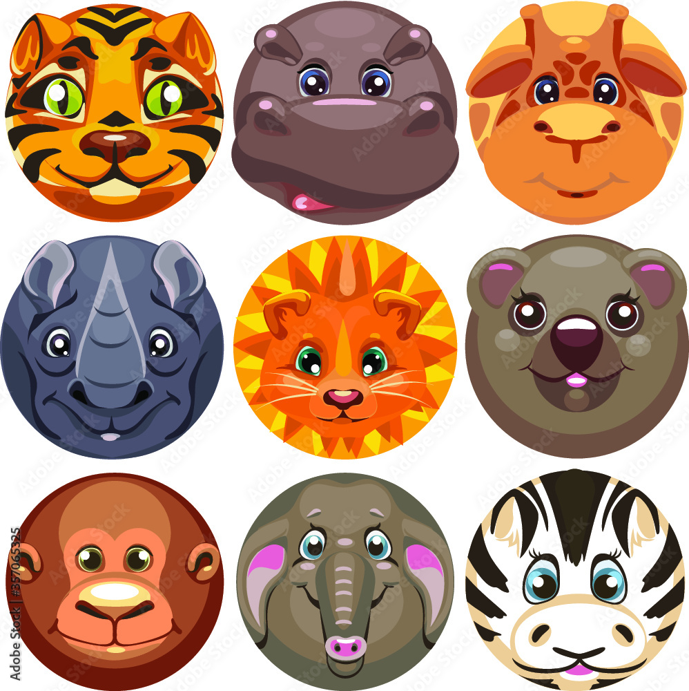 set of funny animals set of funny animals