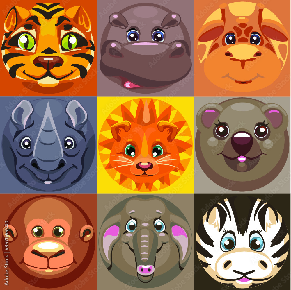 set of funny animals set of funny animals