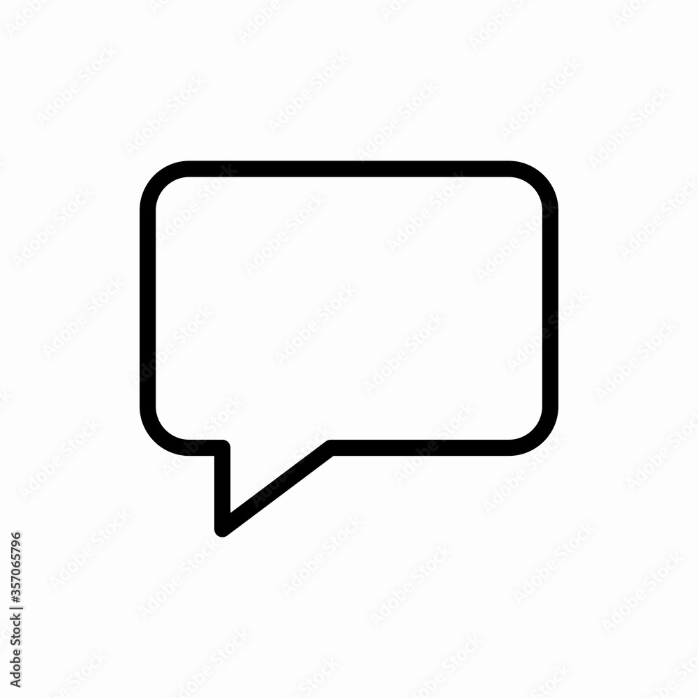 Outline bubble chat icon.Bubble chat vector illustration. Symbol for web and mobile Outline bubble chat icon.Bubble chat vector illustration. Symbol for web and mobile