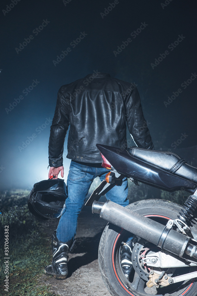 Night Rider - Skeleton Motorcycle - Light Painting