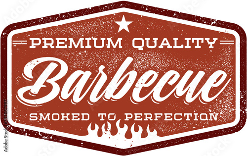 Vintage Style Barbecue Menu Stamp