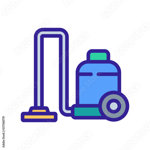 floor wet vacuum cleaner icon vector. floor wet vacuum cleaner sign. isolated color symbol illustration