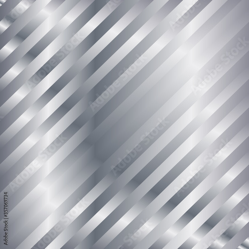 Silver metal gradient diagonal stripes background