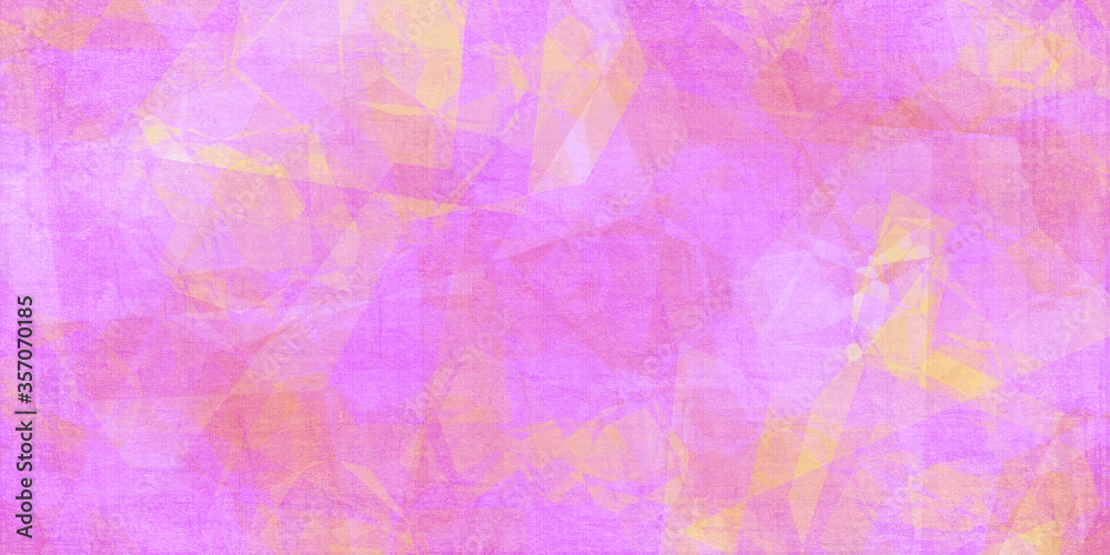 pink and orange polygons with grunge texture