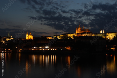 Castle of Prague at night