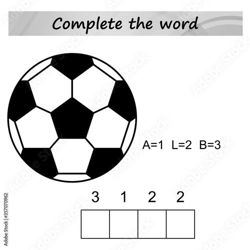 worksheet for preschool kids. Words puzzle educational game for children. Place the letters in right order.