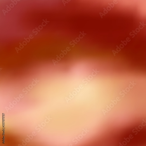 Bright and dark abstract background with blur, gradient, large spots of red-brown and apricot color. Excellent as a background for the production of any printed product, advertising, or other design.