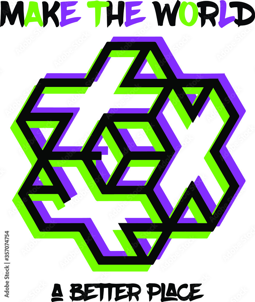 Geometric slogan Vector design for t-shirt graphics, banner, fashion prints, slogan tees, stickers, cards,flyer, posters and other creative uses Geometric slogan Vector design for t-shirt graphics, banner, fashion prints, slogan tees, stickers, cards,flyer, posters and other creative uses