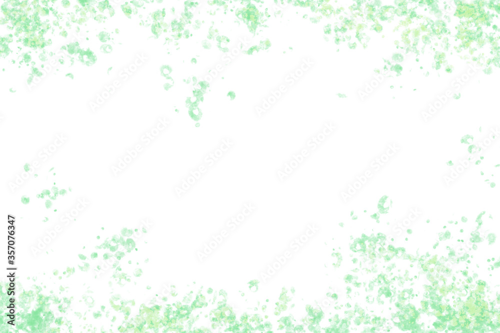 淡いグリーンの背景画像 白バック