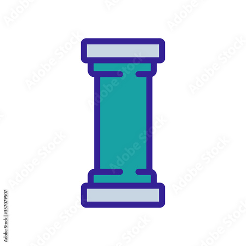 paintball column icon vector. paintball column sign. isolated color symbol illustration