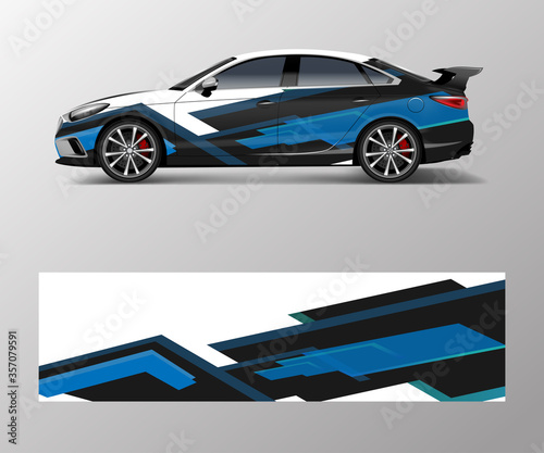 Sport car racing wrap design. vector design. abstract Racing graphic vector for sport car wrap design