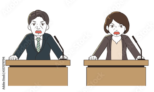 怒りの会見