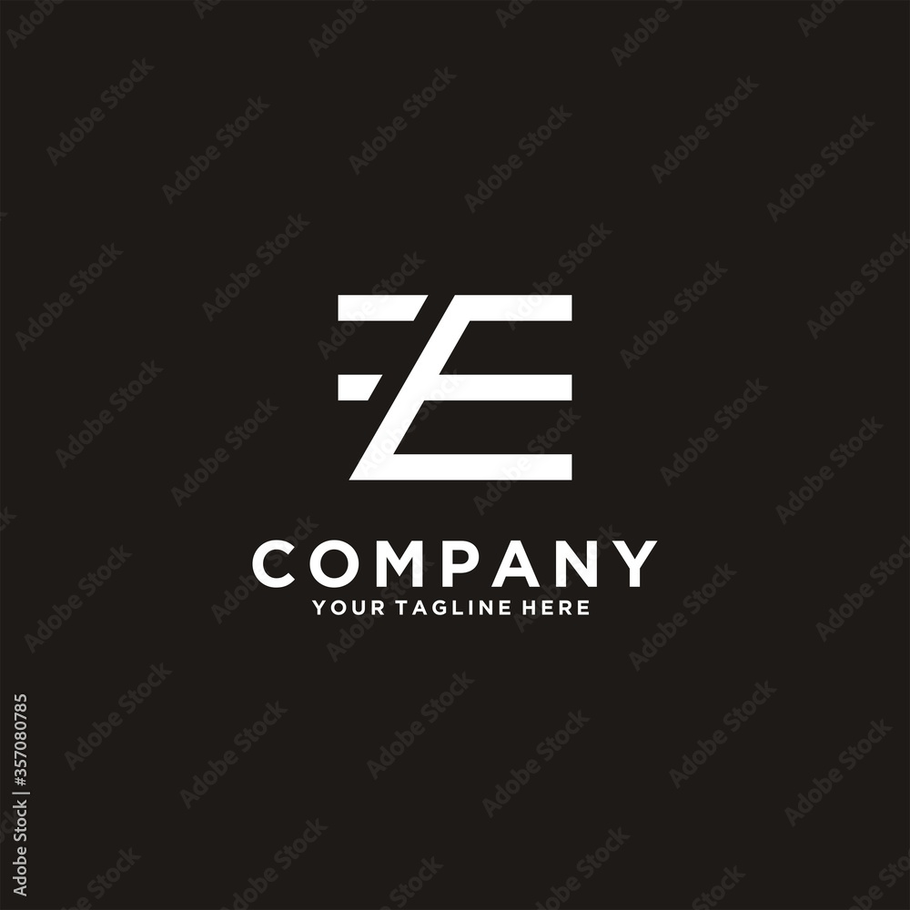 initials E logo with a modern and minimalist vector style, stock images initials E logo with a modern and minimalist vector style, stock images