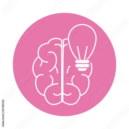 alzheimer disease, brain creativity, decrease in mental human ability color block style icon