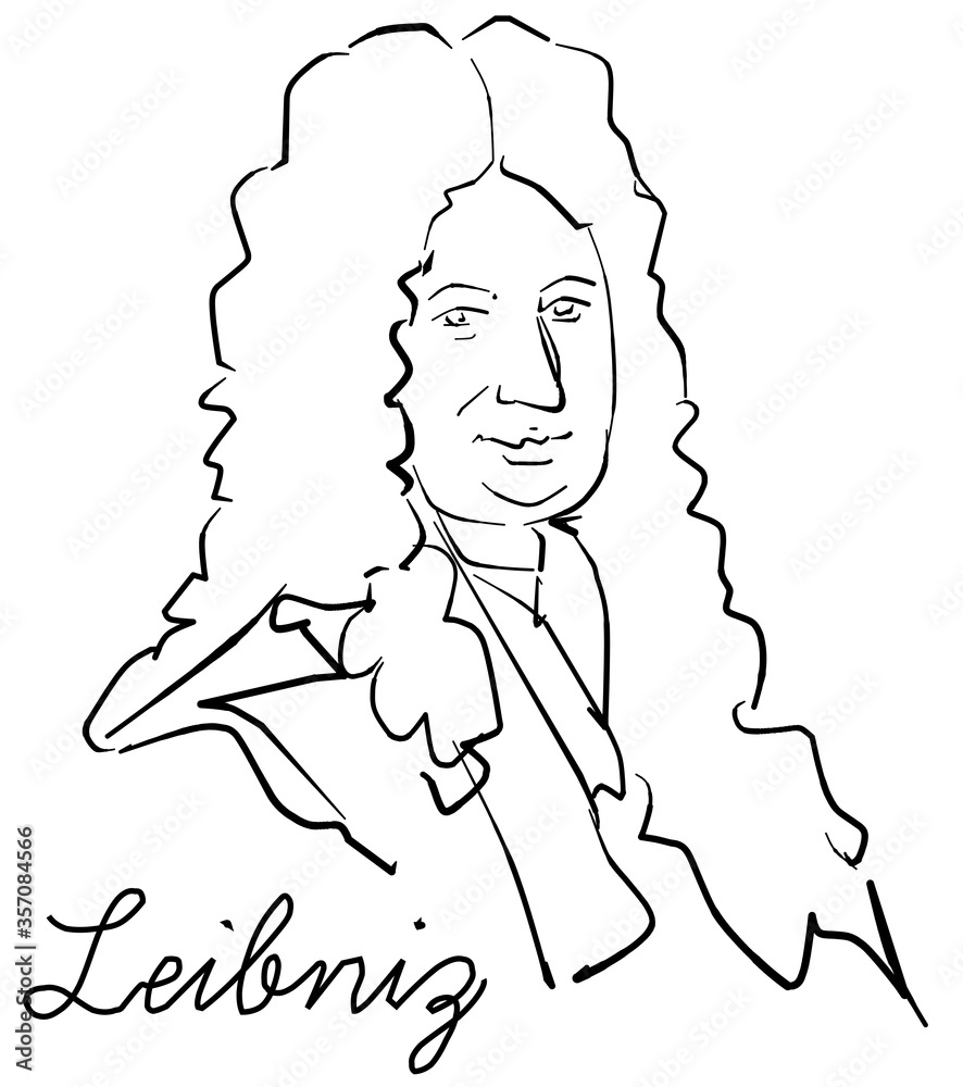 ゴットフリート・ライプニッツ Stock Vector Adobe Stock